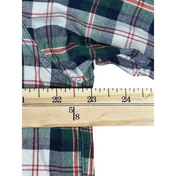 Claybrooke Button Down Green Plaid Shirt Men's Sz Med 100% Cotton Long Sleeve - Picture 6 of 7
